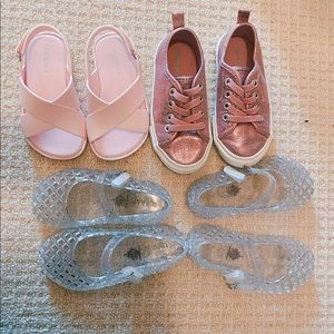 Lot of Old Navy Toddler Girls Shoes SZ 6 and 8